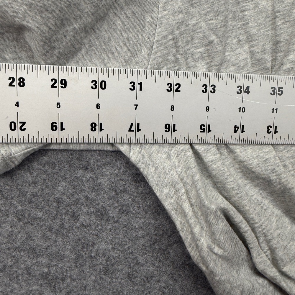Aerie Womens Heather Gray Cotton Wrap Front Tie Hem Crop Top Tee XS NWT - Picture 9 of 10